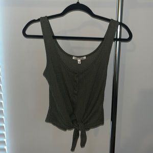 Olive green tank top